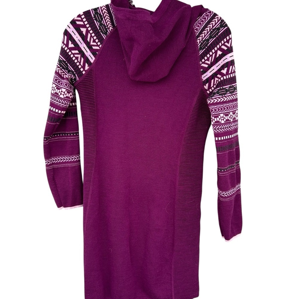 Krimson Klover Mover Maker Knit Hoodie Dress - Purple - Merino Wool - Size XS - Picture 8 of 12